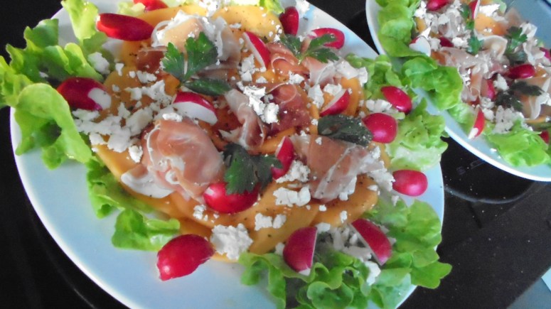 Salade melon et jambon fumé (5)