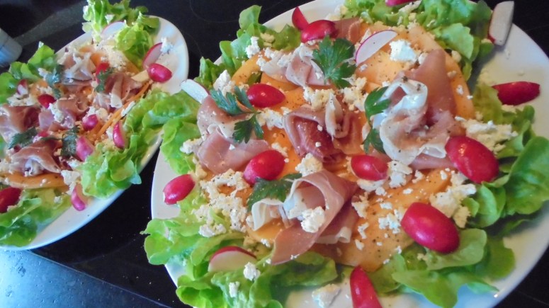 Salade melon et jambon fumé (6)