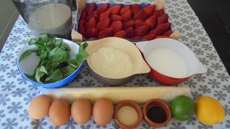 Tarte aux fraises et crème patissière au basilic (4)