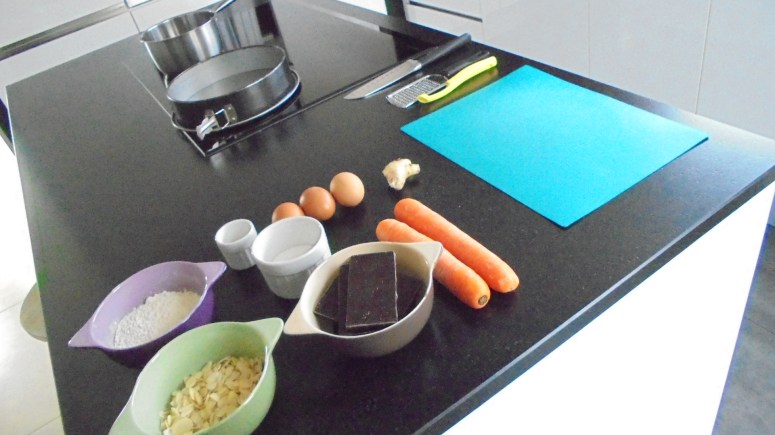 Moelleux au chocolat , carottes et amandes éfflées (27)